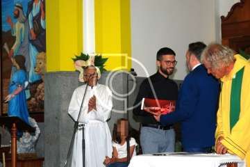 La Virgen de las Nieves estrena himno en el 75 aniversario de la Parroquia de Lomo Magullo (Foto TA)